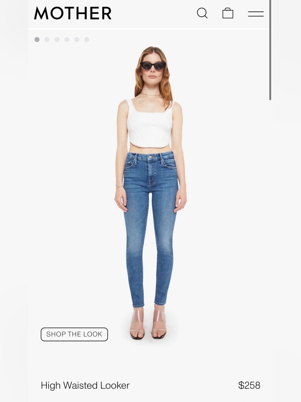 MOTHER The Looker Women’s Skinny Blue Jeans Size 28